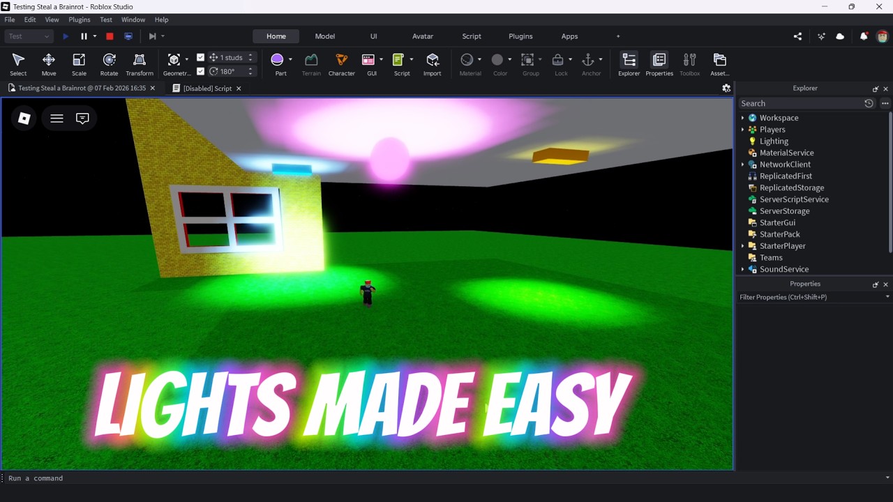 Как использовать освещение в Roblox Studio (полное руководство для начинающих) | Видеоблог 10