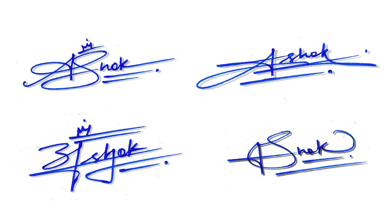 Alphabet 'A' signature style | Ashok name signature style | sign your signature | #signature