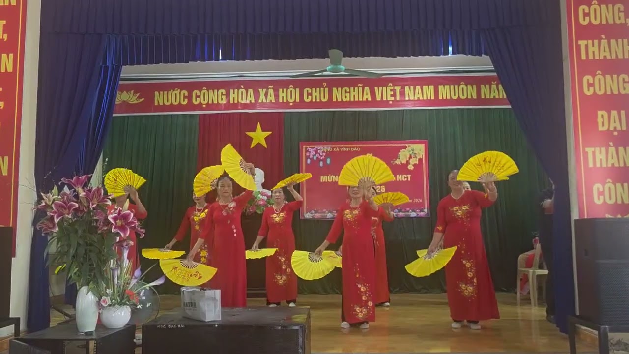 Múa: Chúc thọ đầu xuân - CLB dưỡng sinh thôn Bắc Hải, xã Vĩnh Bảo