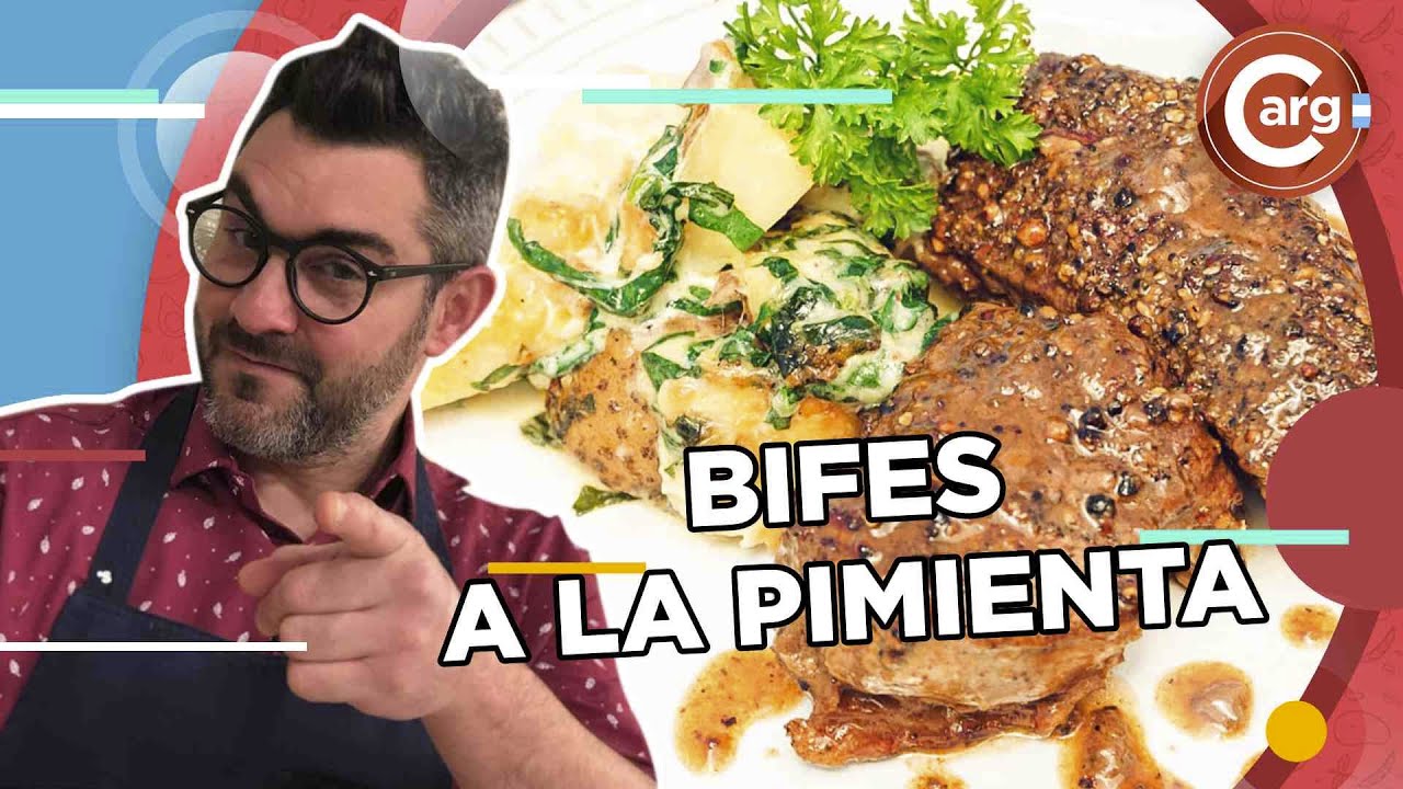 RECETA FÁCIL Y PRACTICA CON CARNE: BIFES A LA PIMIENTA