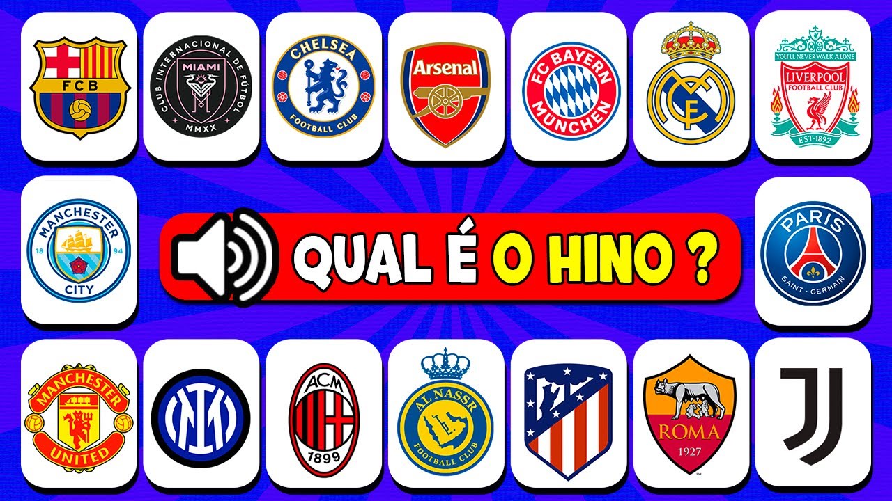 🔊🔊🔊 DE QUAIS TIMES DE FUTEBOL S&Atilde;O ESSES HINOS ❓ ADIVINHE O HINO DOS TIMES 🎸🎺🥁🎹🎧 - QUIZ DE FUTEBOL ⚽️