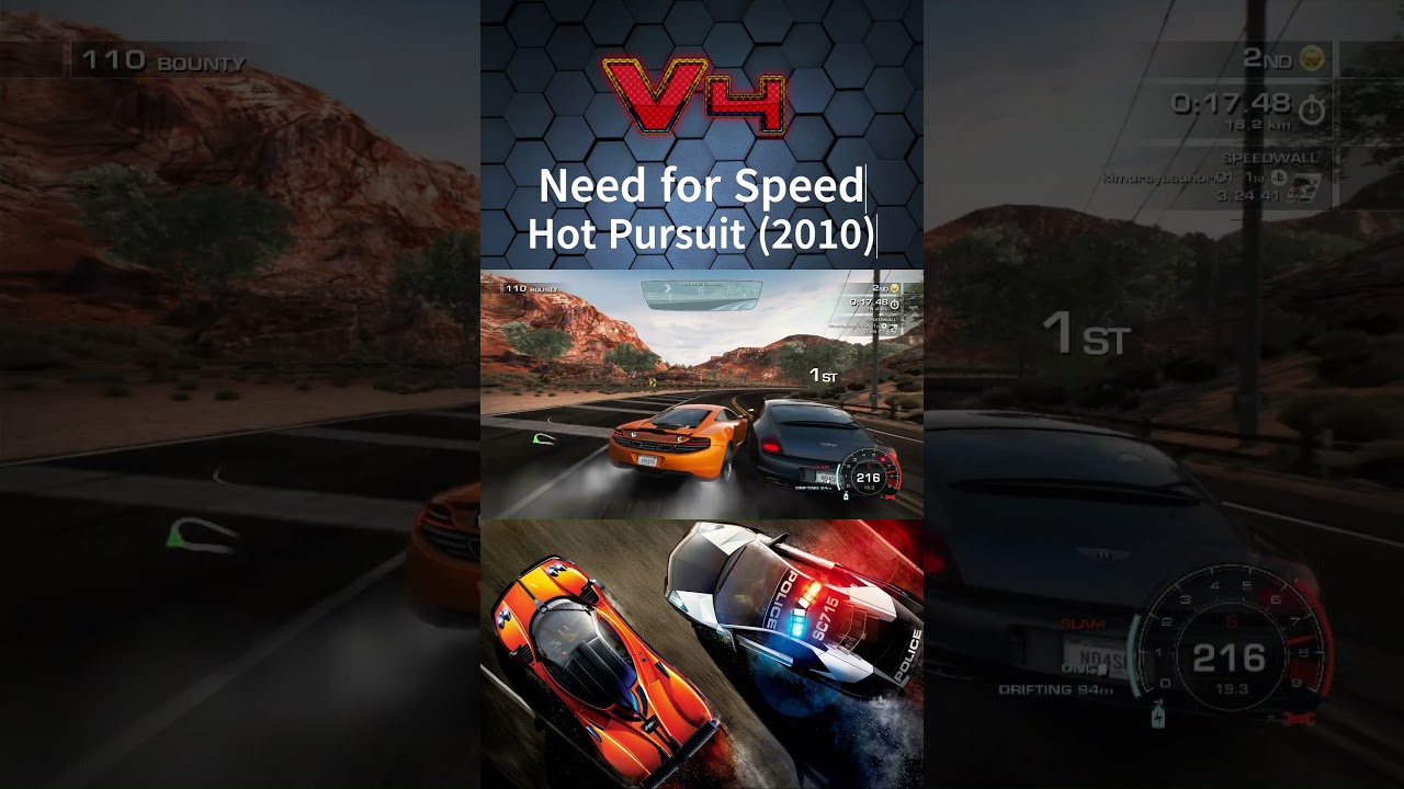 McLaren MP4-12C vs Bentley Continental | NFS Hot Pursuit (2010) 