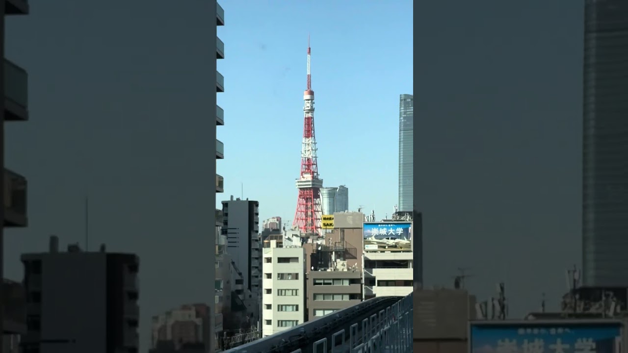 Happy Ride to Tokyo Big Sight #beautifulview #odaiba #train #tokyo #japan #shortsvideo
