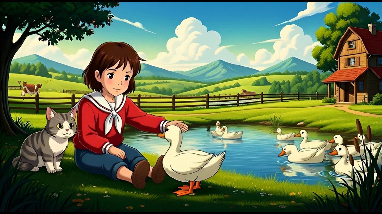 An Old Farmhouse Afternoon Cozy Countryside ASMR (Animals, Baking Bread & Soup) | Ghibli Style Video