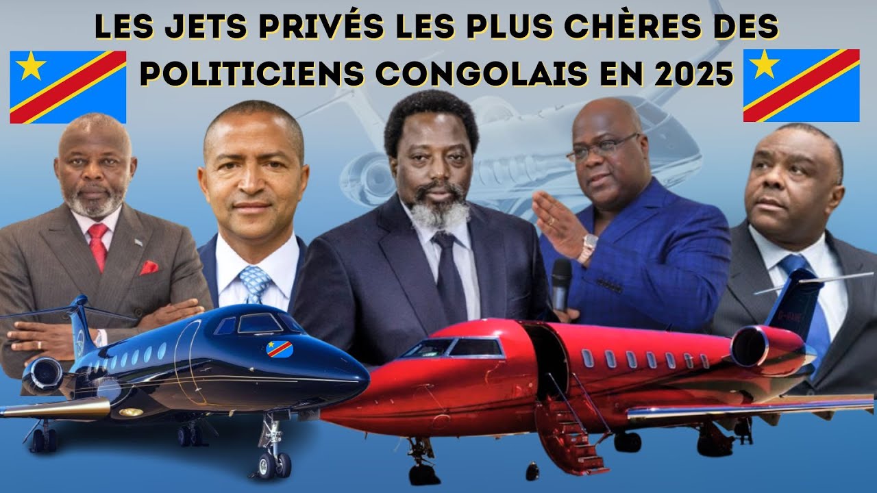 ✈️ LES JETS PRIVÉS LES PLUS CHERS DES POLITICIENS CONGOLAIS EN 2025 !
