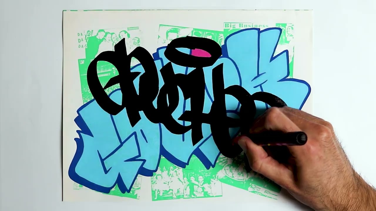 Graffiti Drawing on an Art Magazine #graffiti #art