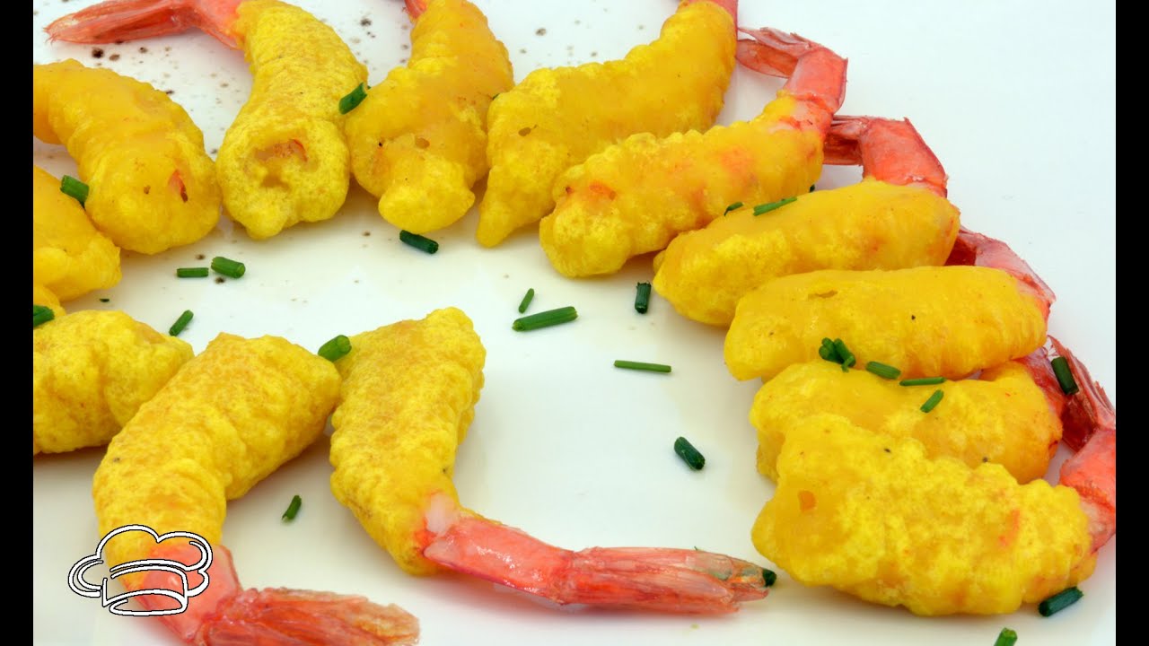 Como hacer GAMBAS rebozadas o CAMARONES recetas de NAVIDAD