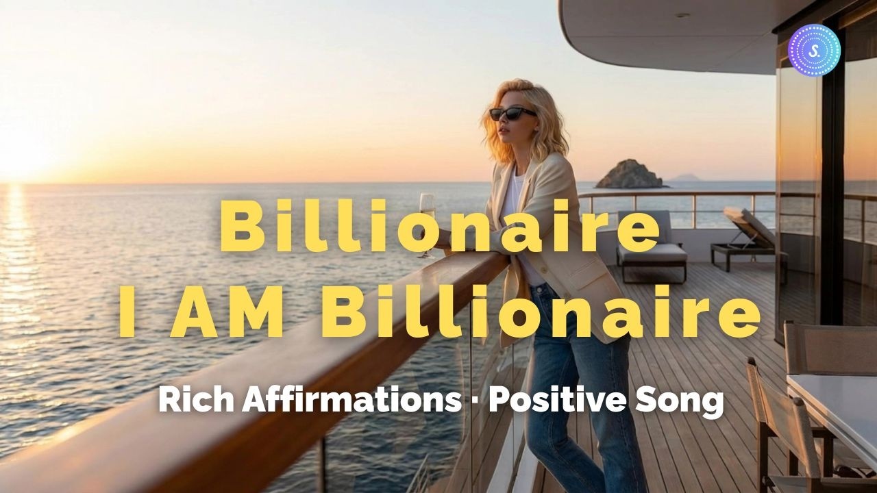 MONEY RICH Affirmation Song🎵Billionaire, I AM Billionaire🎵manifestation songs,money loves me