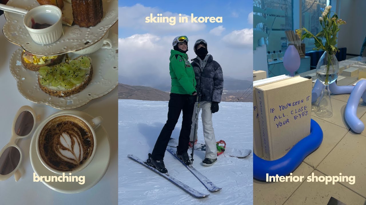 VLOG ❄️ skiing in Korea, interior shopping & chit-chat home spa | Sissel