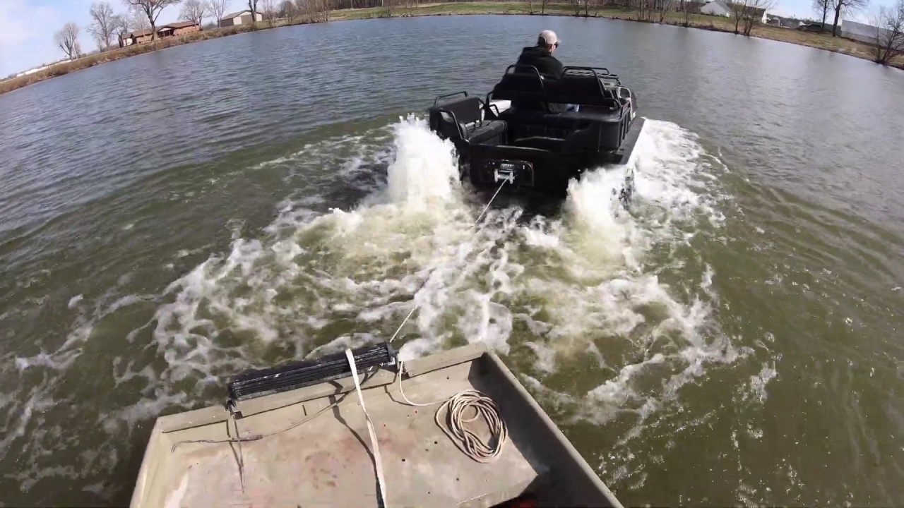 Argo Conquest 800 8x8 XTV John Boat Rescue