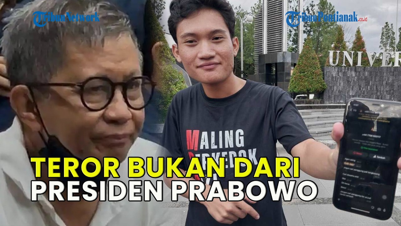ROCKY GERUNG YAKIN TEROR KE KETUA BEM UGM BUKAN DARI PRESIDEN PRABOWO❗