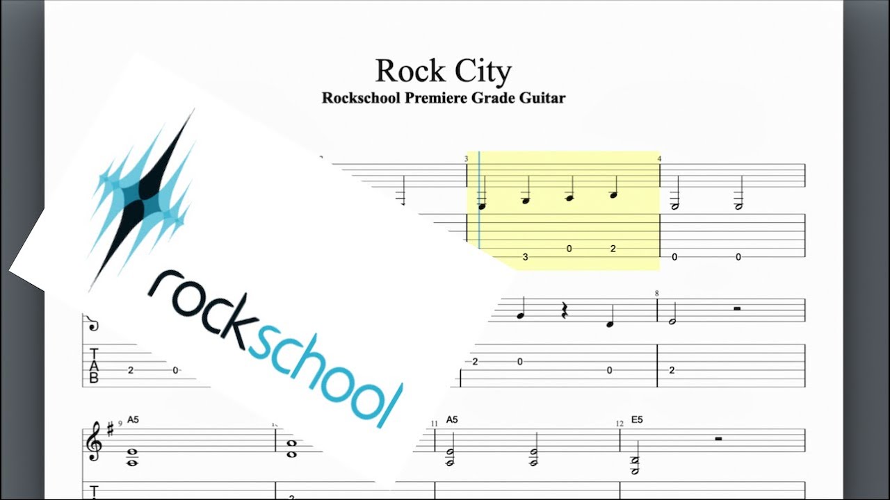 Rock City Rockschool Premiere Grade Guitar