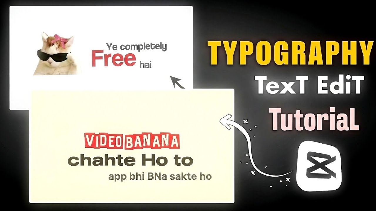 Typography Text Reels Editing Tutorial | Capcut Typography Text Reels Editing | Text Video Editing