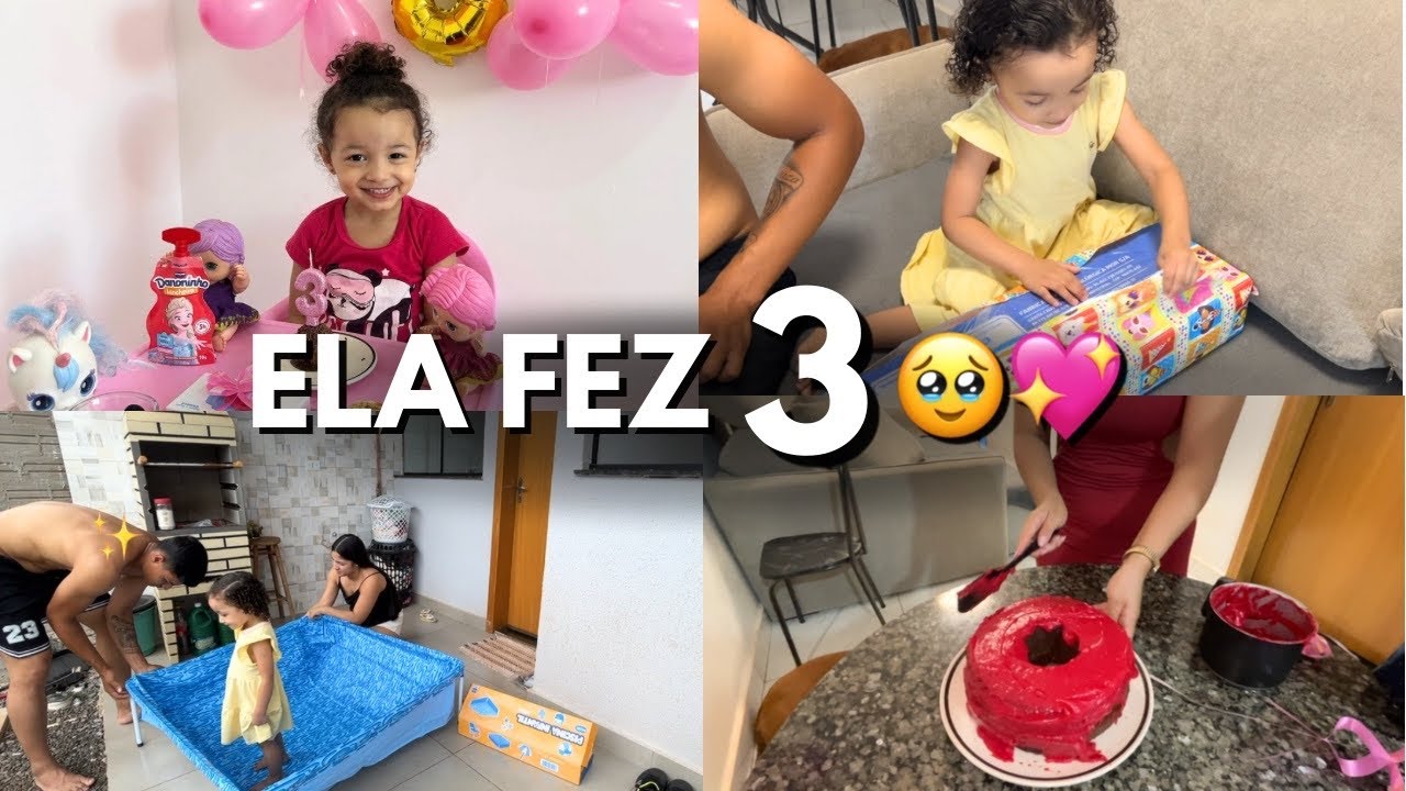 Aniversário de 3 Anos da Minha Filha 💖| Vlog Completo + Preparativos😍