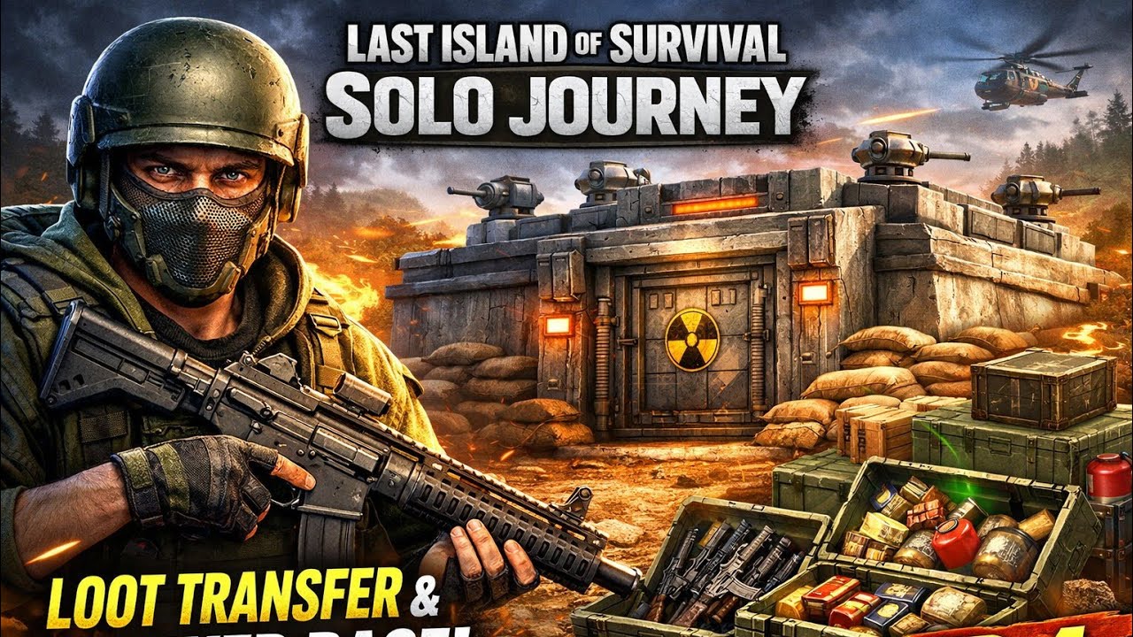 🔥 SOLO JOURNEY EP 4 | LOOT TRANSFER & BUNKER BASE 🔥 #lastislandofsurvival
