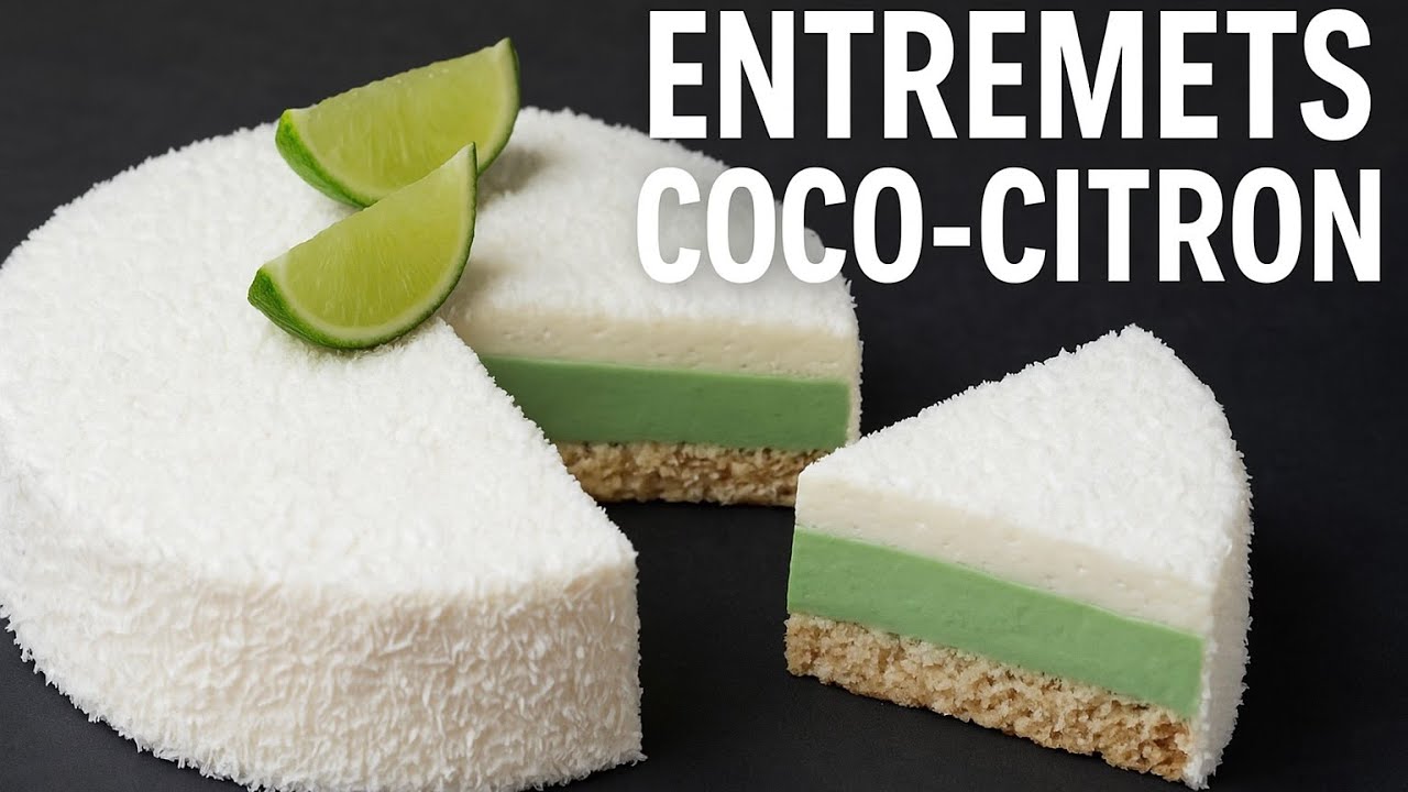 Recette de l'entremets coco - citron vert