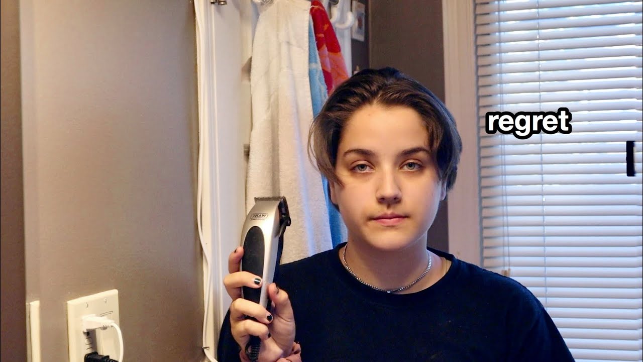 i gave myself a mullet