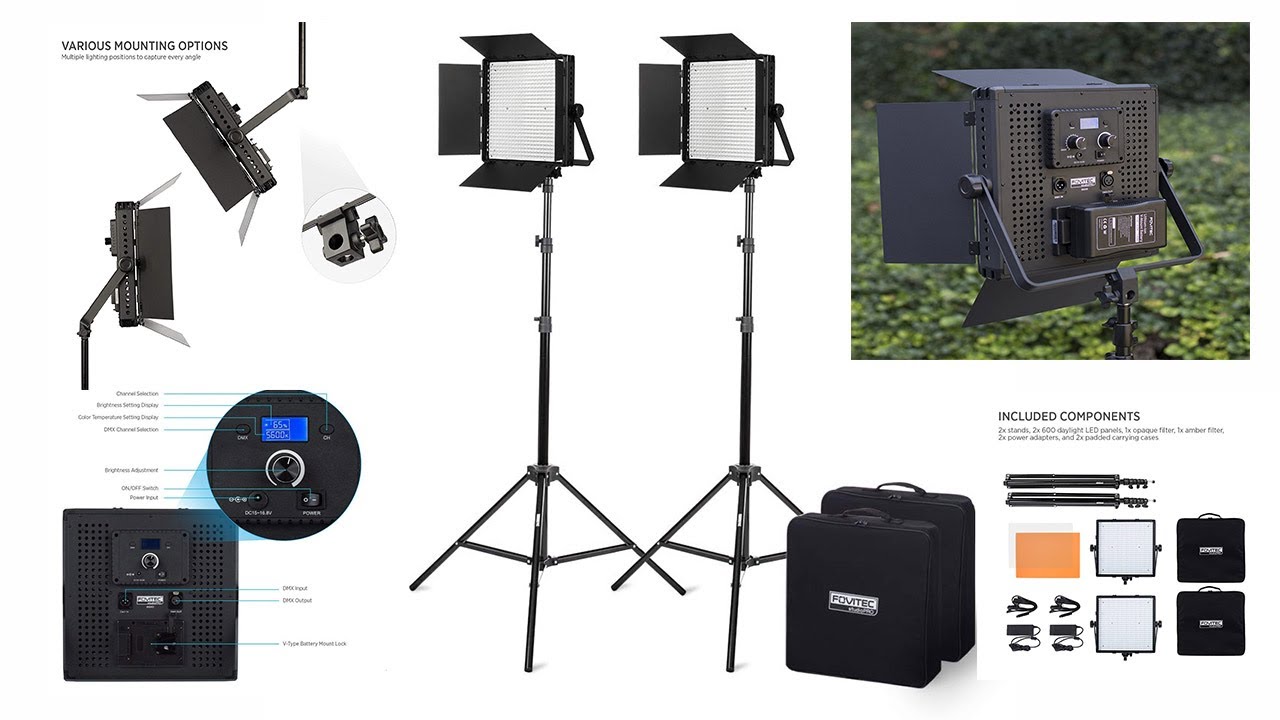 Fovitec LED StudioPro Lighting Kit (Best Lighting For Your Money?)