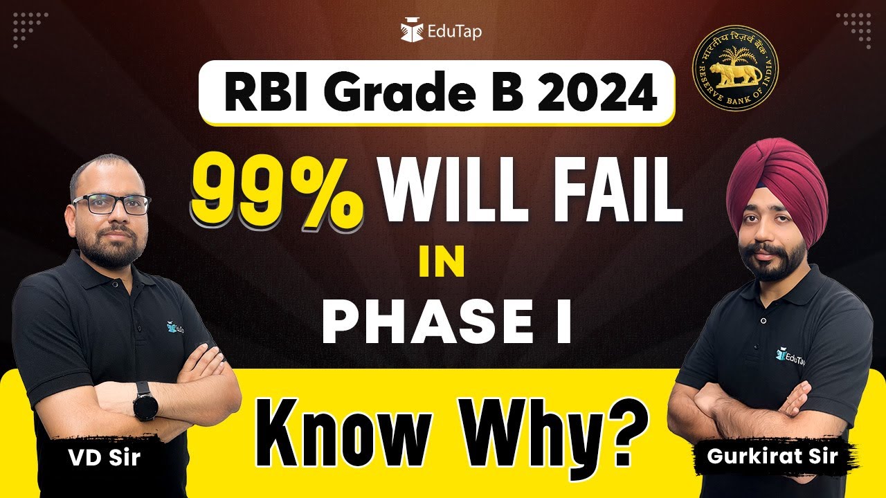 RBI Grade B 2024 Phase 1 Preparation | RBI Phase 1 Strategy | Tips to Crack RBI Grade B Exam |EduTap