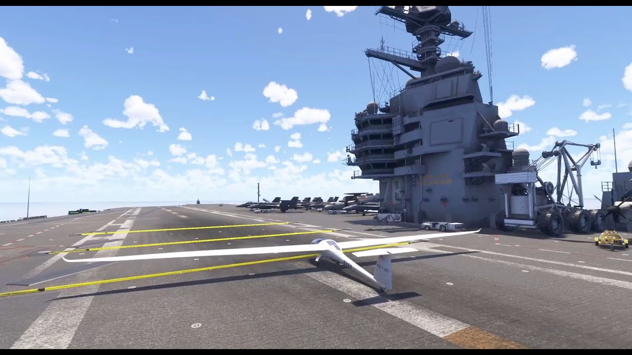 [MSFS2024] Land Glider on Aircraft Carrier