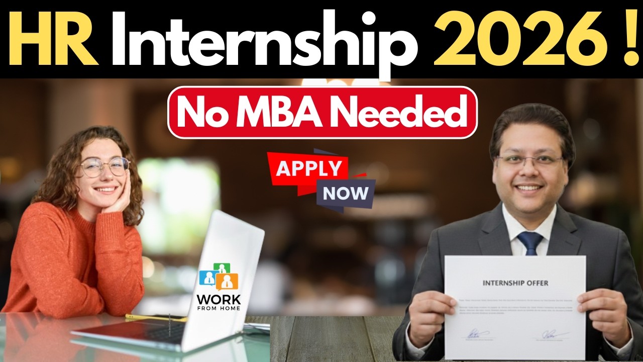 Top 5 HR Internships 2026 🚀 Without MBA | Any Graduate Can Apply Today!
