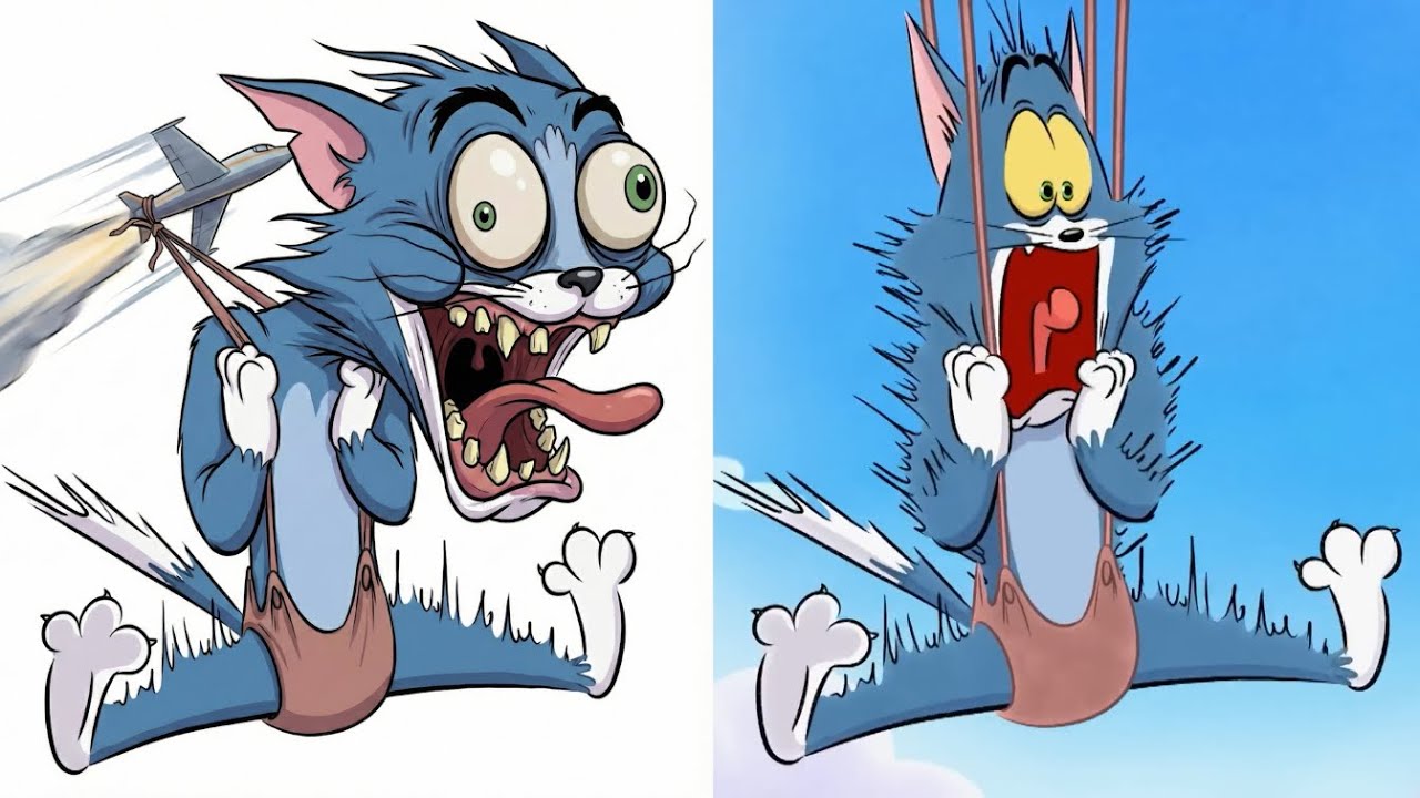 Tom & Jerry  Best Episodes Funny Drawing Memes Part 2