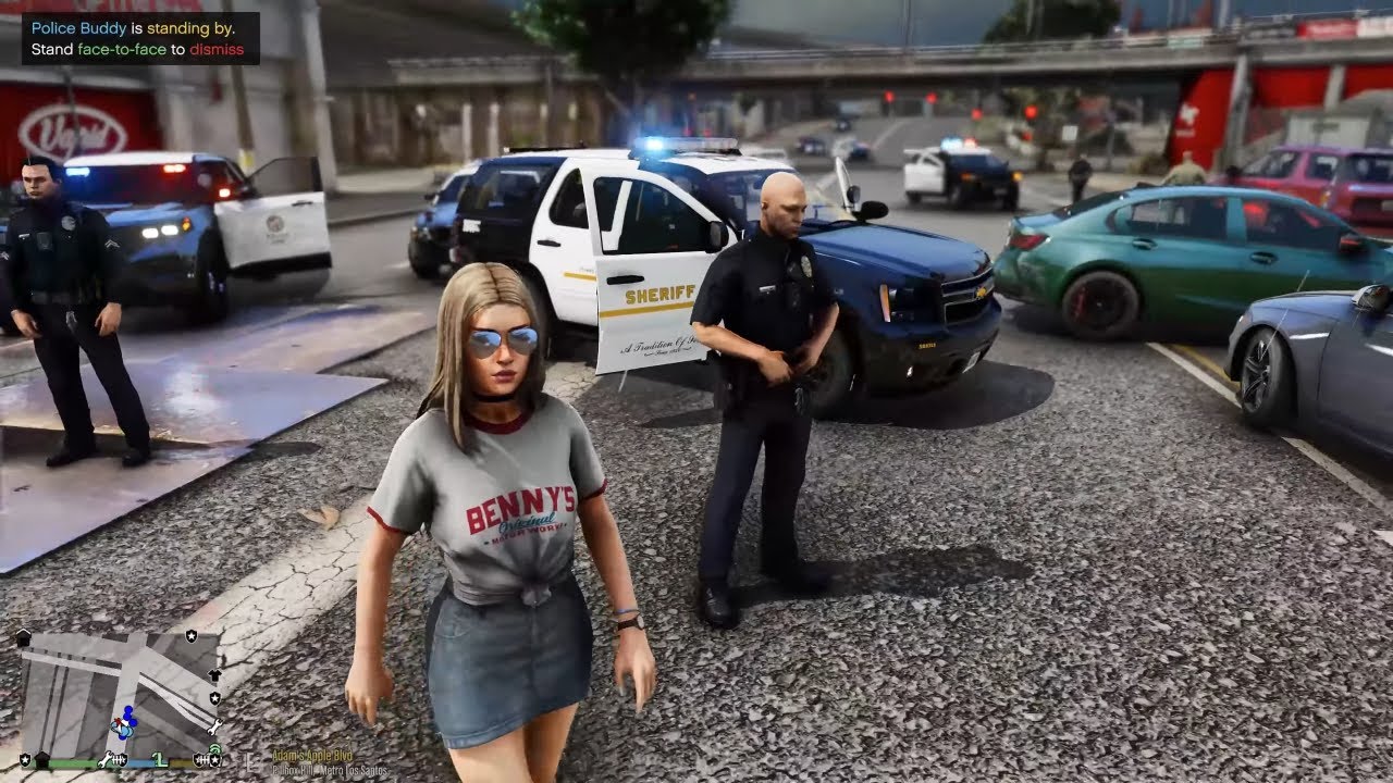 Gta 5 Lspdfr Let's Play As Bad4SS Female Undercover Cop - BMW M3 City Patrol #gta #gta5 #lspdfr