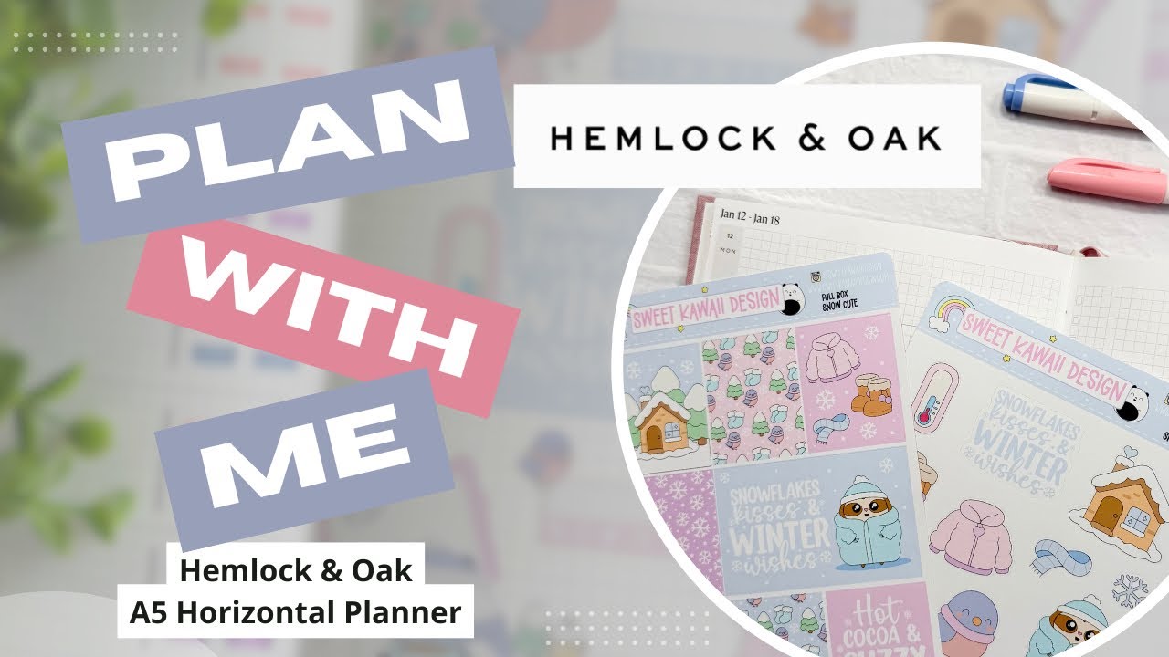 ❄️ PLAN WITH ME ❄️ Hemlock & Oak | Horizontal Hemlock and Oak Planner | 01\12\26