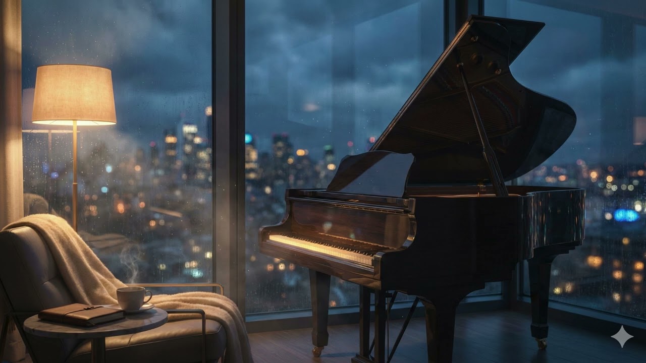 Piano Chill Study Sleep | Relaxing Night Piano Mood (Deep Focus Music)