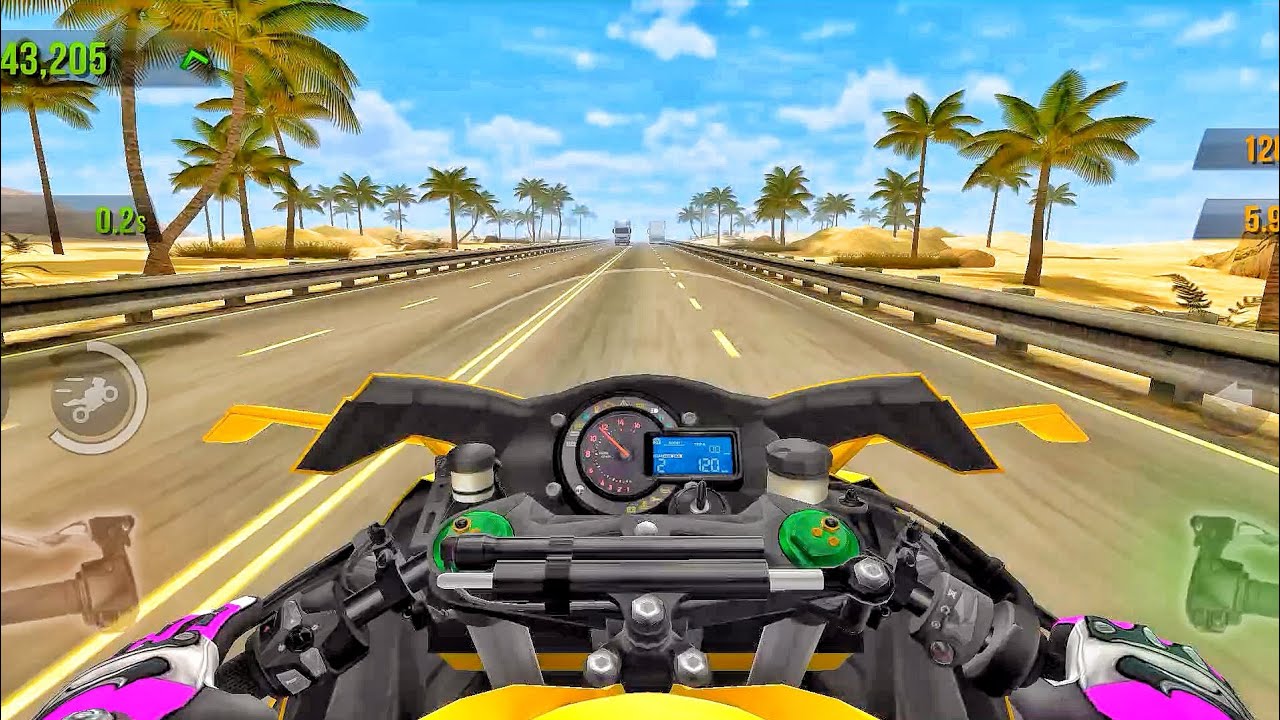 Traffic Rider - ( The Ful YELLOW Colour BIKE FUL RACE In DESERT 🔥🤯🤑 ) GAMEPLAY! 