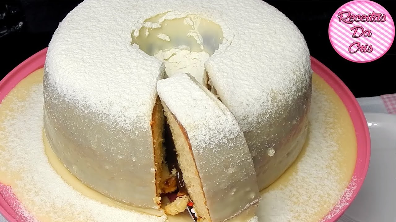 BOLO VULCÃO NINHO COM NUTELLA MASSA SABOR NINHO | RECEITAS DA CRIS