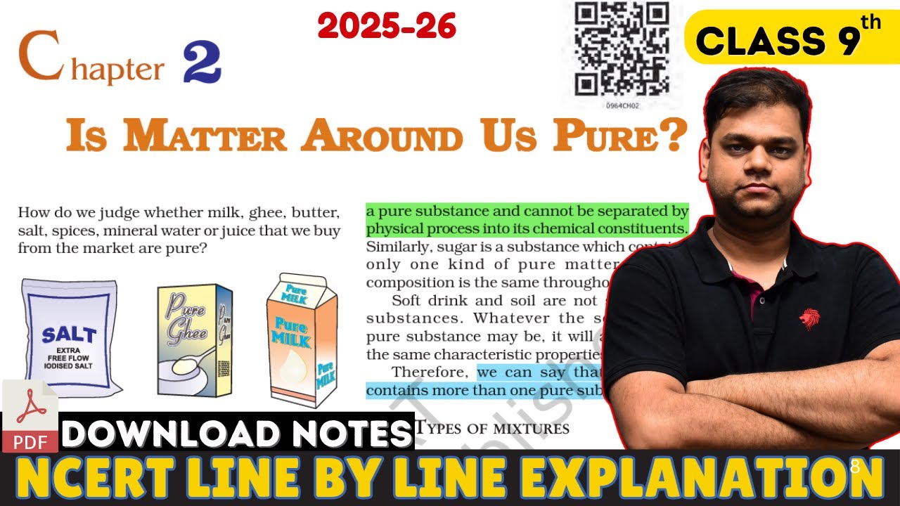 Is Matter Around us Pure? - Class 9 Science chapter 2 | 2025-26 session