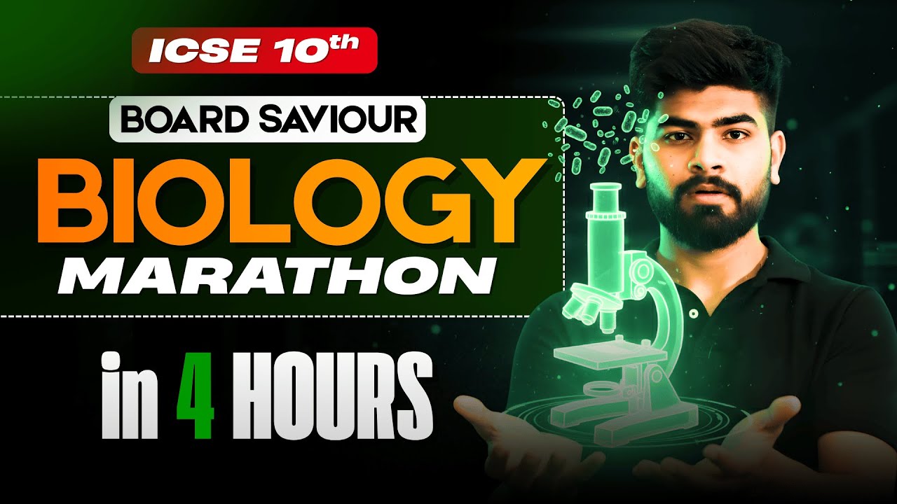 Complete Biology in 4 Hours 🤯 | ICSE Class 10 One Shot Marathon | ICSE 2026