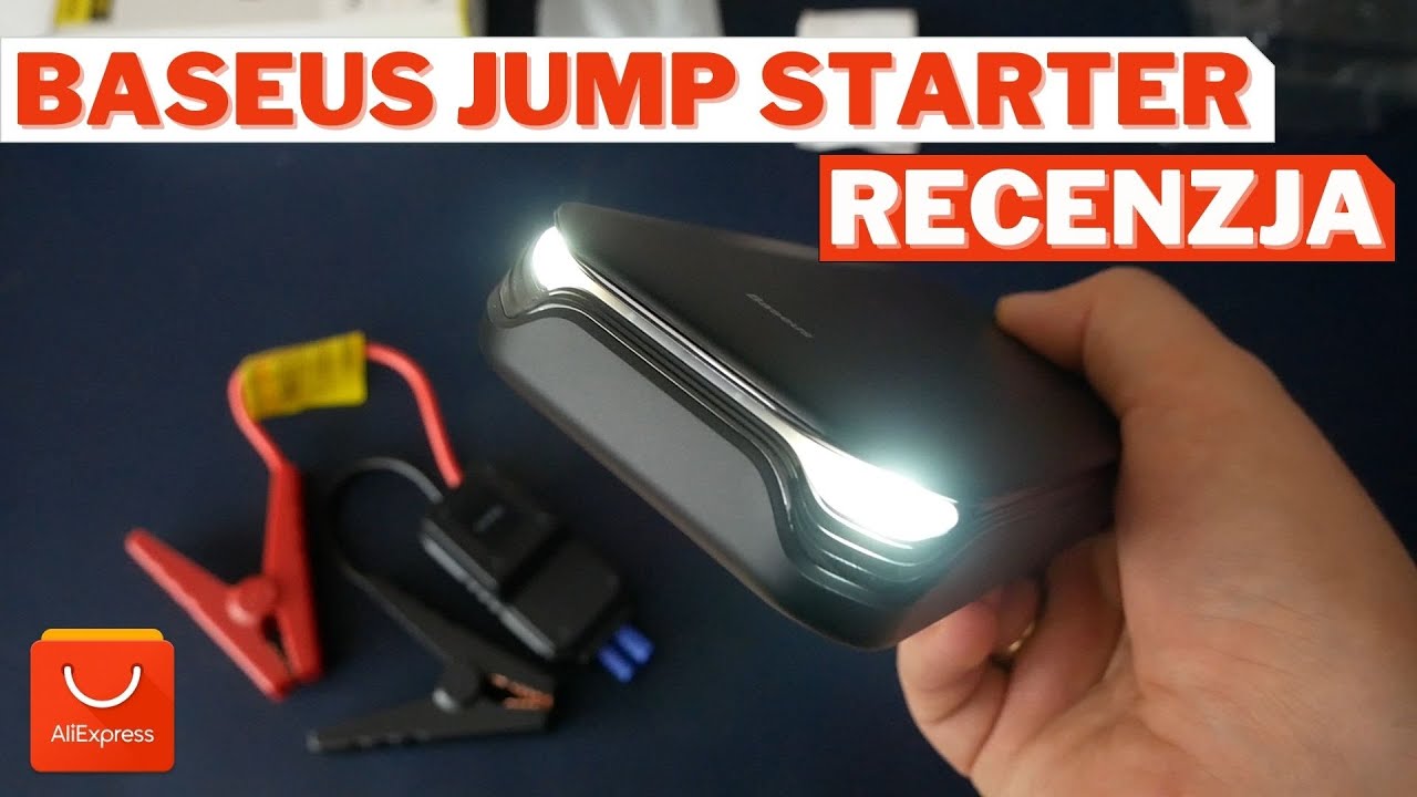 RECENZJA BASEUS JUMP STARTER Powerbank 800A Booster (Prostownik, rozrusznik)