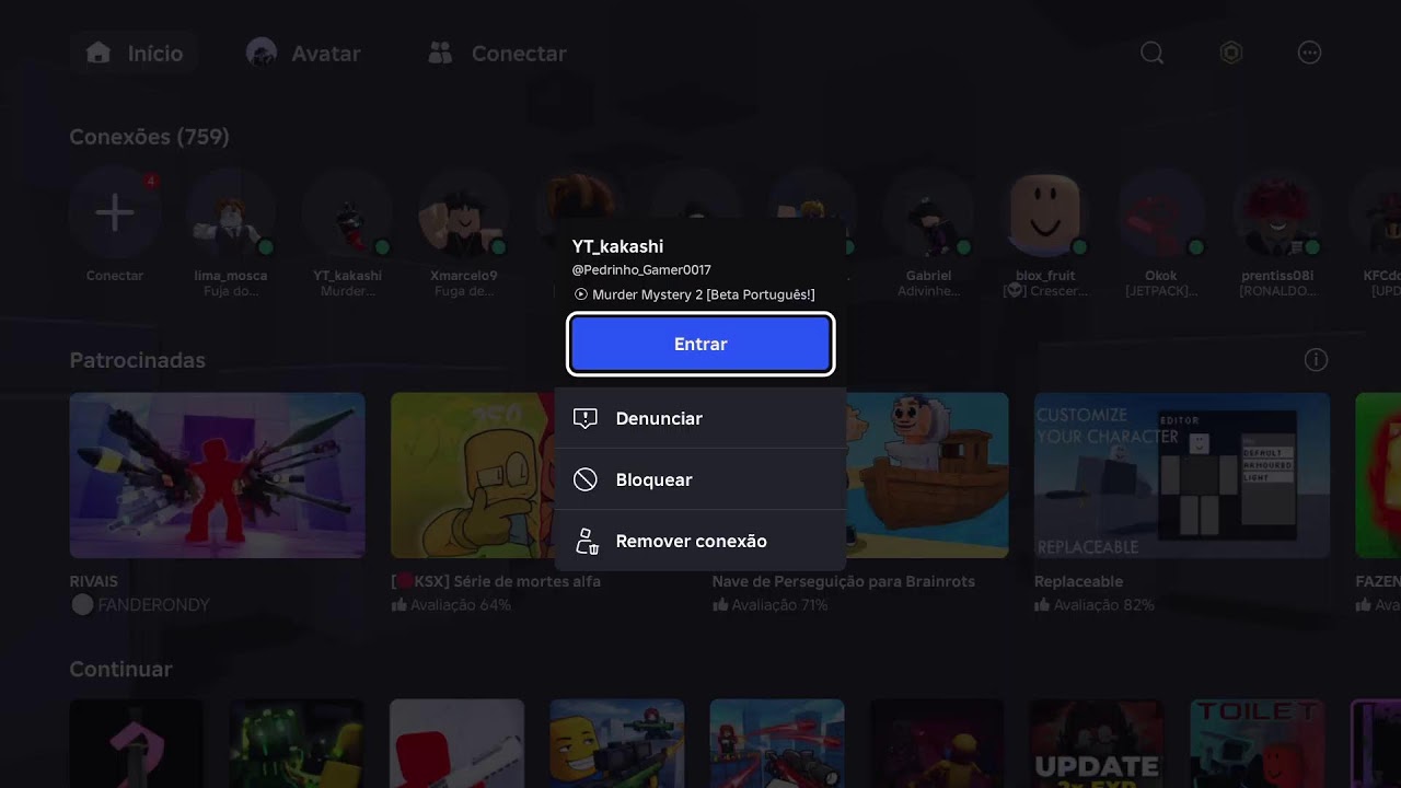 Jogando murde mistery 2 Roblox