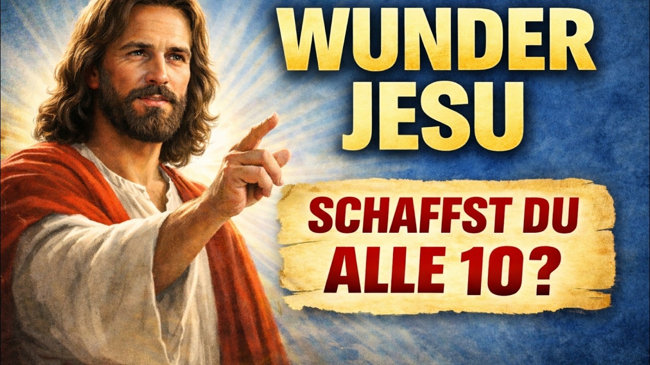 Kennst du die Wunder Jesu wirklich? Schaffst du 10/10? | Bibelquiz