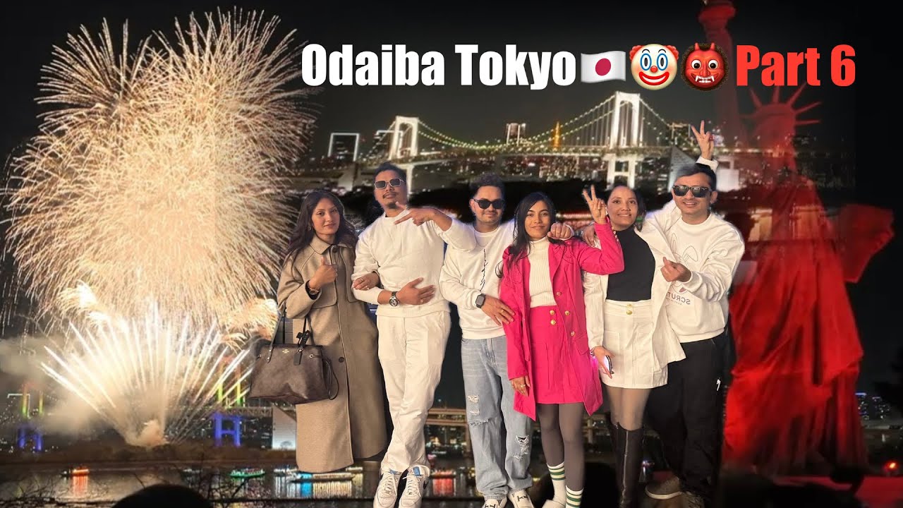 Part 6 visit odaiba Japan Tokyo🇯🇵 कस्तो राम्रो एनिमेसन लाग्छ यो पछाडिको भिउ त आकाशबाट तारा खसे जस्तो