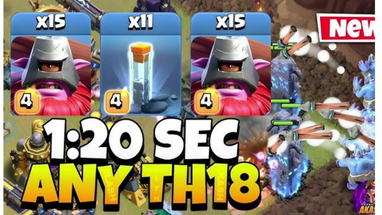 MASS THROWERS is the easiest+ STRONGEST th17/th18 Attack Strategy for Clash Of Clans.