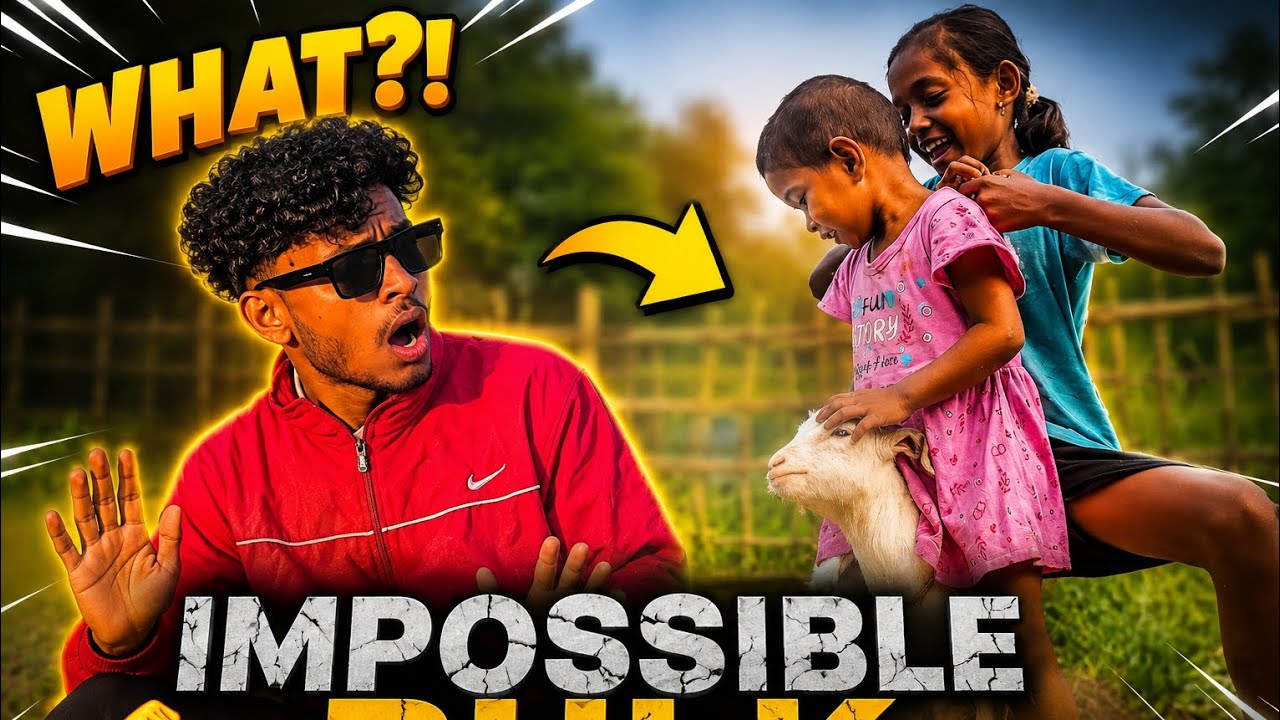 🤯 Two Kids + One Goat = Crazy Moment!
