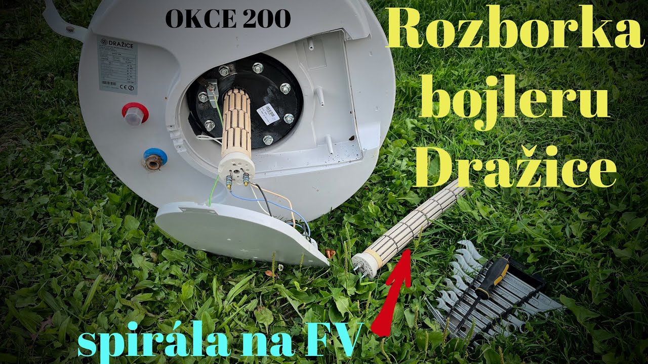 Bojler Dražice zevnitř a příprava na FV ohřev vody