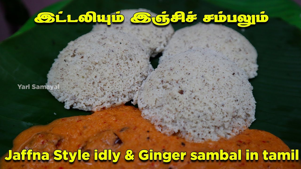 மல்லிகை பூ போல மென்மையான இட்லியும் இஞ்சி சம்பலும் | Soft & Spongy Idly with Ginger Sambal in Tamil
