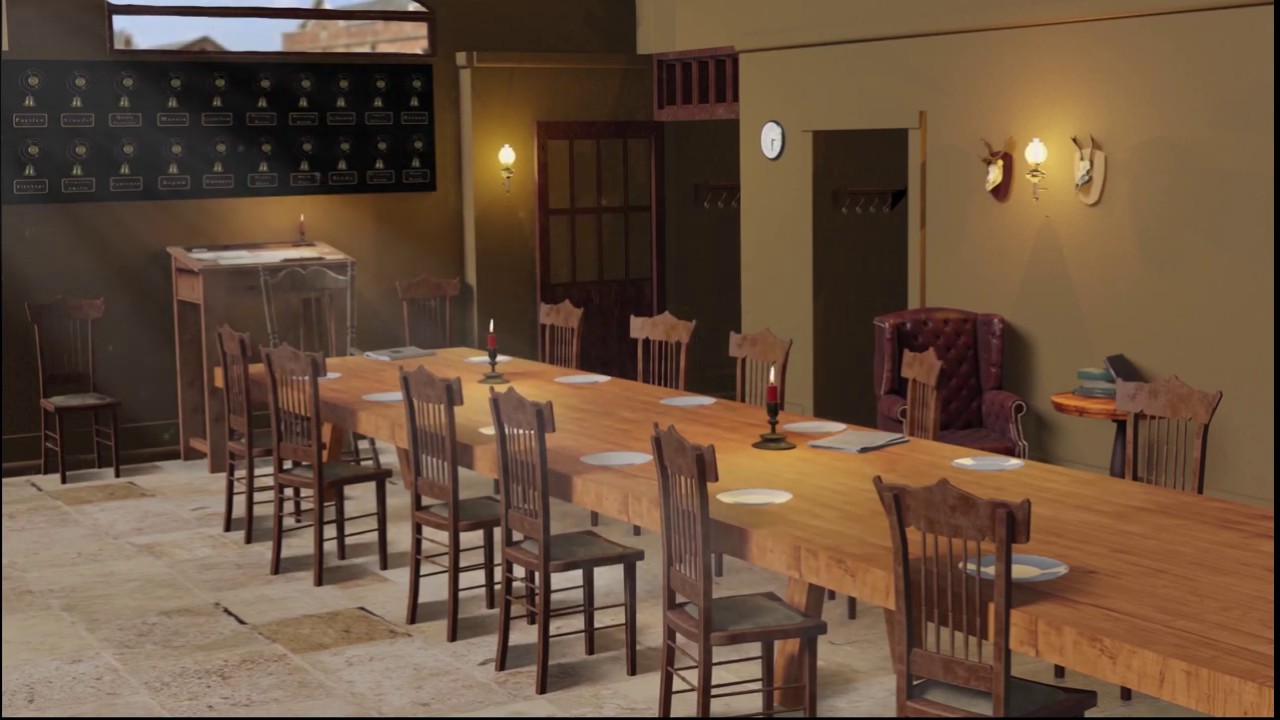 Servant's Dining Room at Downton Abbey (Ambience)