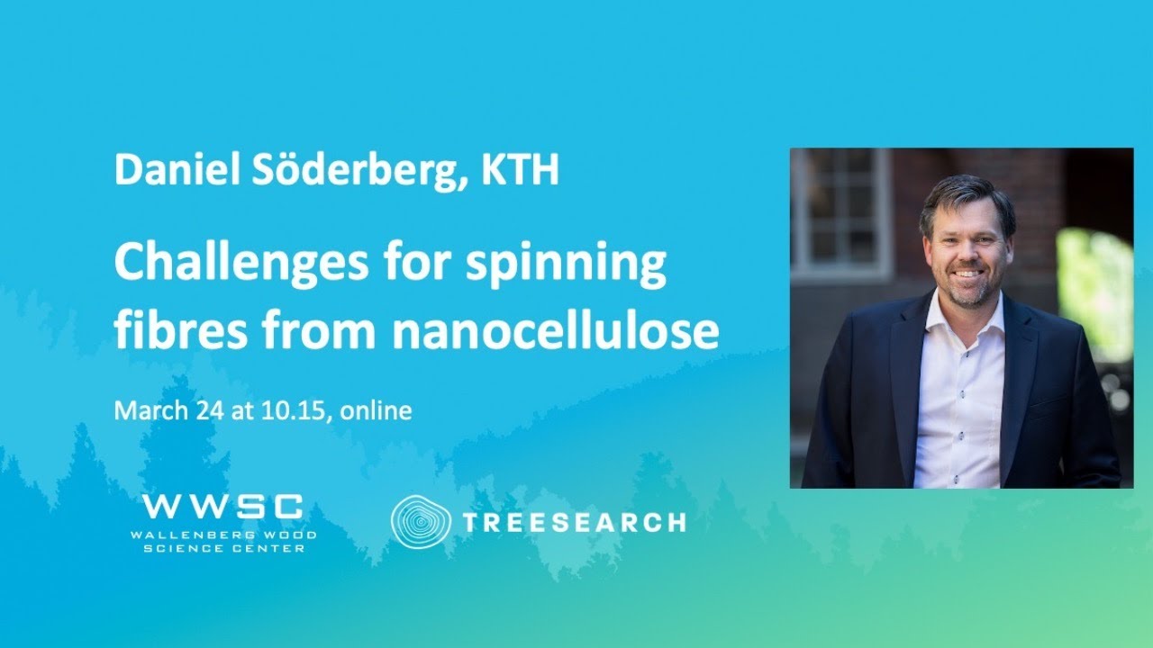 Daniel Söderberg, KTH – Challenges for spinning fibres from nanocellulose