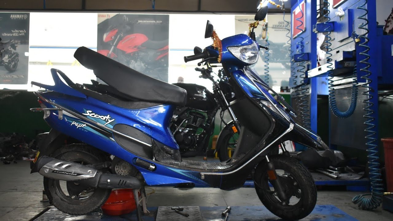 Tvs Pept 1st Servicing/Air Filter/Engine oil/Bvj tech moto riders