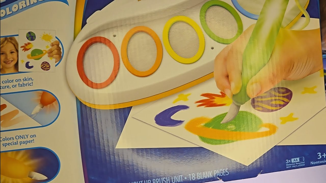 Кисть Crayola Color Wonder Magic Light Brush &mdash; рисование без грязи