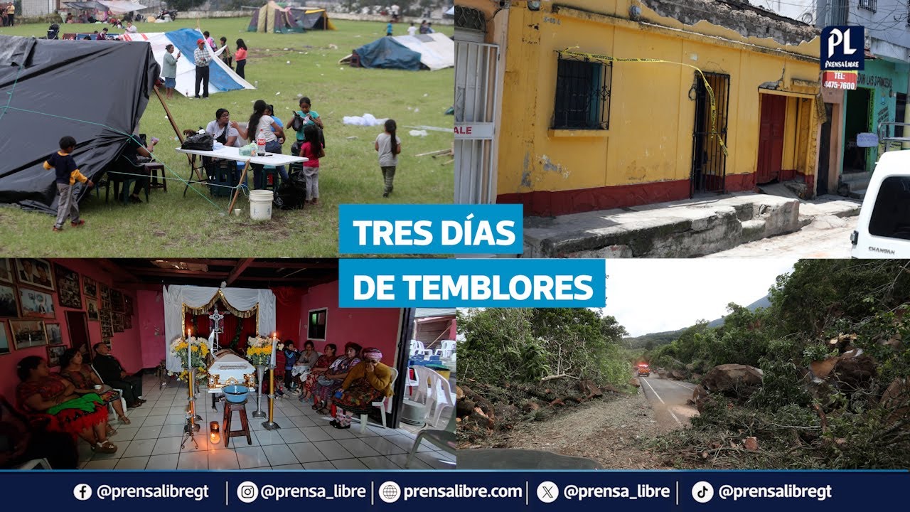 Tres días de temblores en Guatemala. Expertos explican por qué ha ocurrido más de 340 sismos