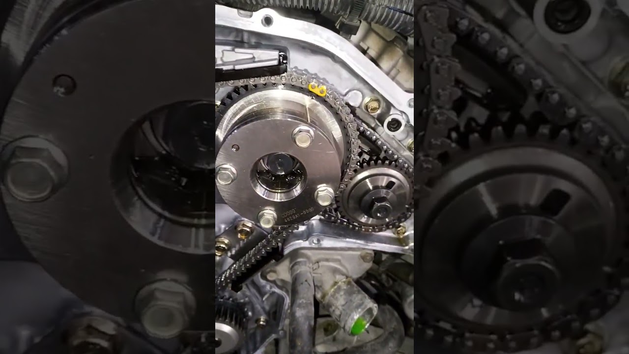 #Nissan #Infiniti G35 engine V6 timing chain mark #mechanic #shorts