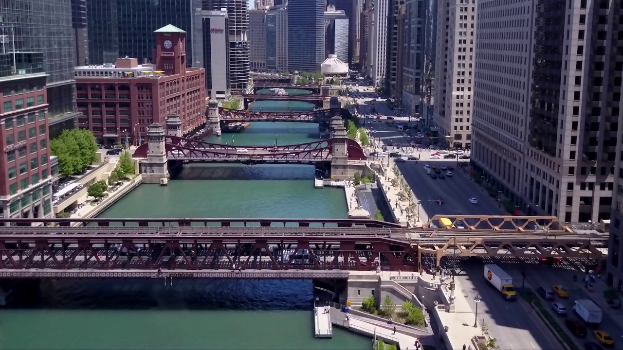 Chicago River by Drone