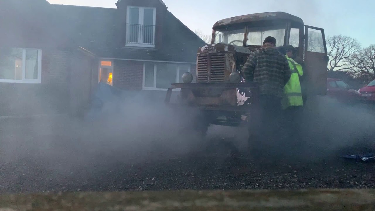 runaway Diesel latil timber tractor. (runaway Engine)