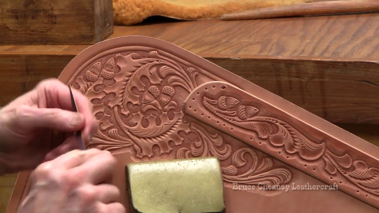 How to cut leather lace - leather lacing - buckstitch